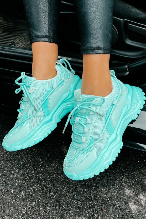 blågrønn NanaMacs snakke meg opp chunky pappa joggesko 402NJ04053