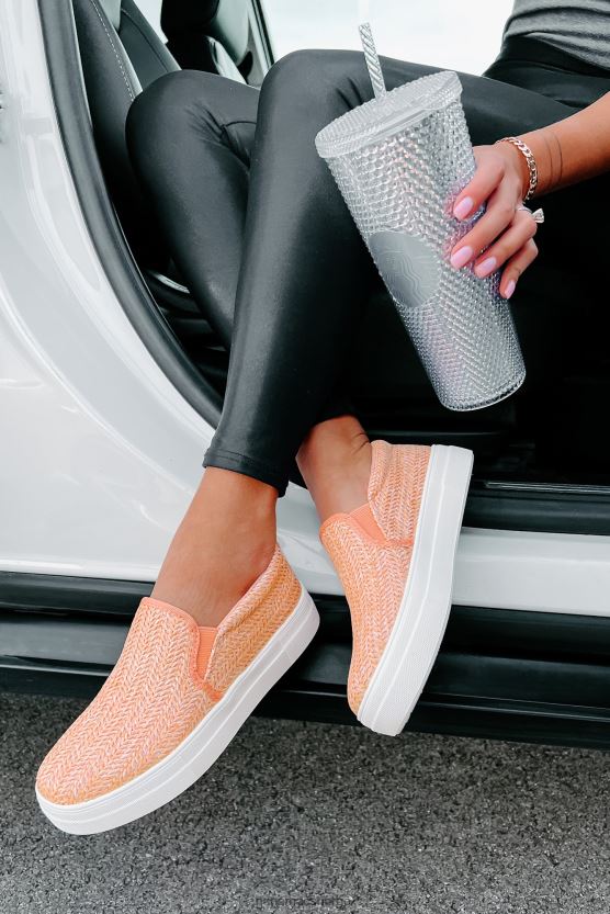 fersken NanaMacs starter min reise rafia vevde slip-on joggesko 402NJ04054