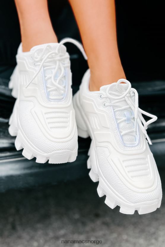 hvit NanaMacs jakter helgens chunky joggesko 402NJ04045