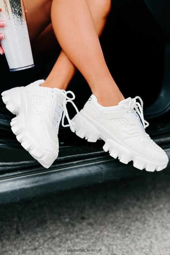hvit NanaMacs jakter helgens chunky joggesko 402NJ04045