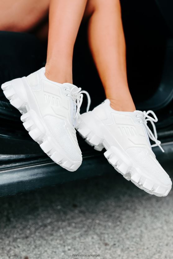 hvit NanaMacs jakter helgens chunky joggesko 402NJ04045