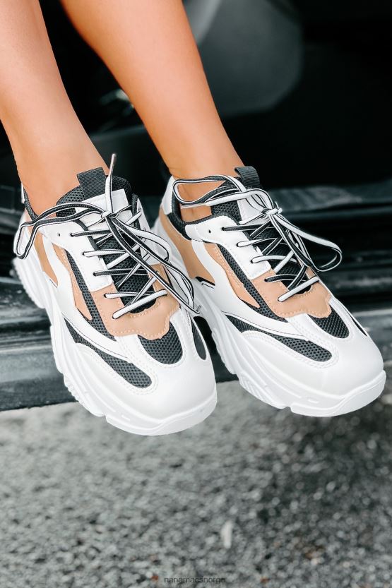 svart/hvit/brun NanaMacs trend tracker chunky dad joggesko 402NJ04051