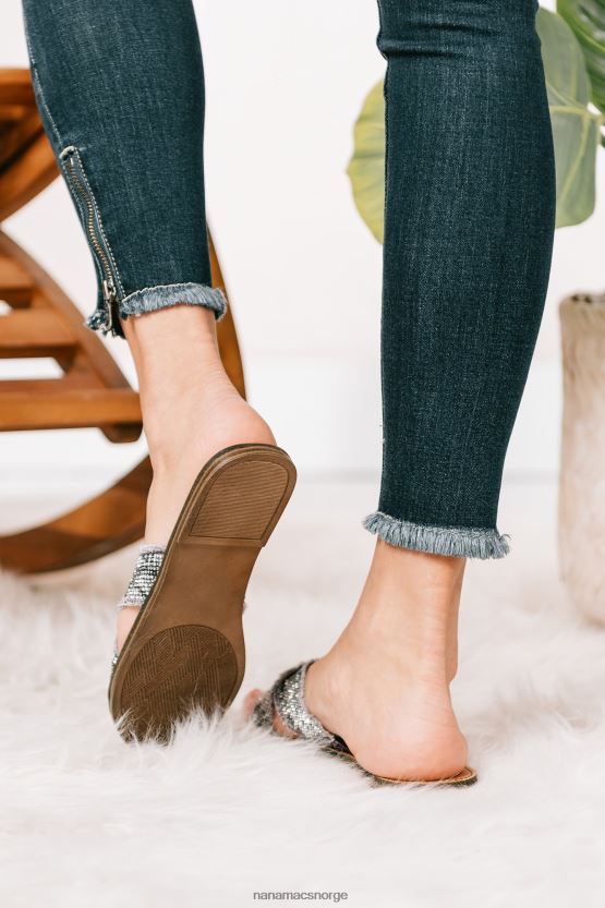 grå NanaMacs på min tid rhinestone sandaler 402NJ04040