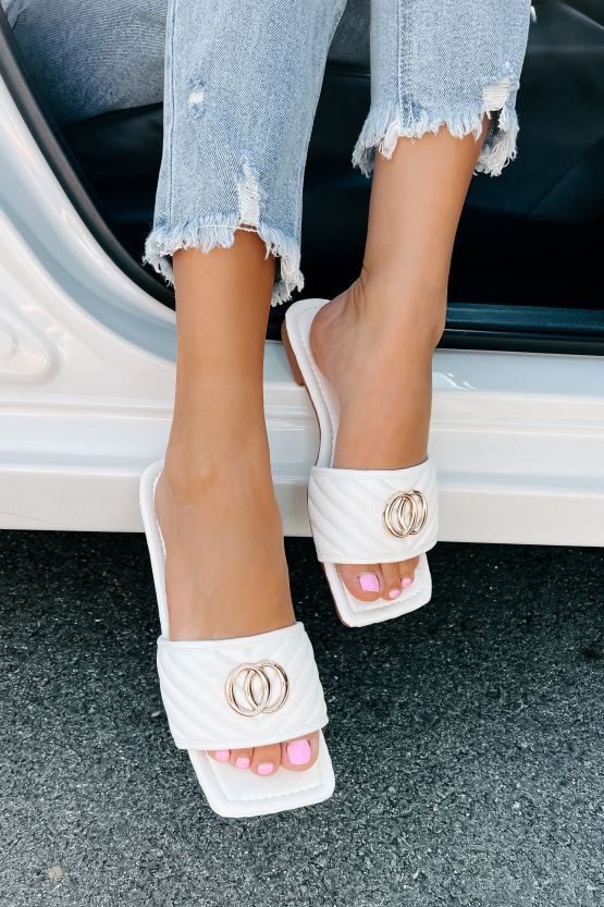 hvit NanaMacs chic moments vattert sandal 402NJ04024