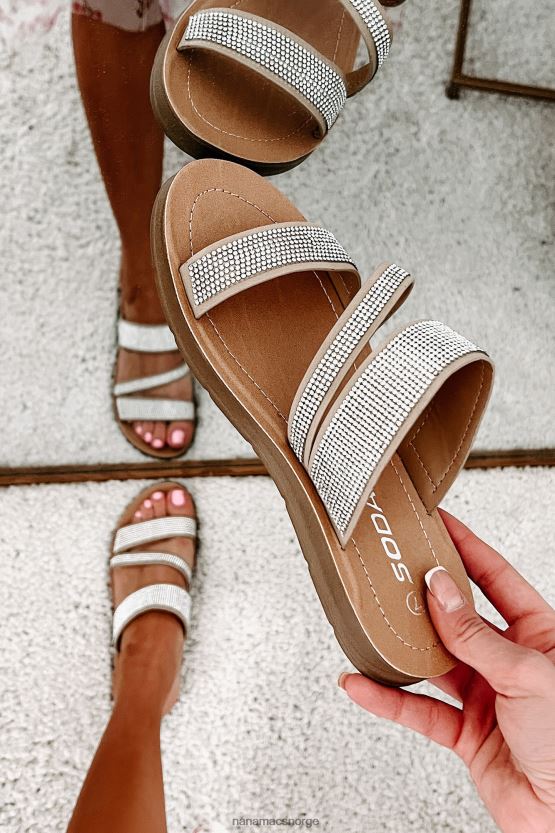 naturlig NanaMacs naveena rhinestone sandaler 402NJ04018