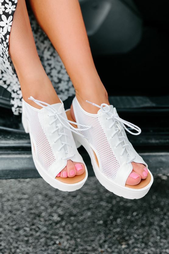 off white NanaMacs new kid in town plattformsandaler i mesh med snøring 402NJ04021