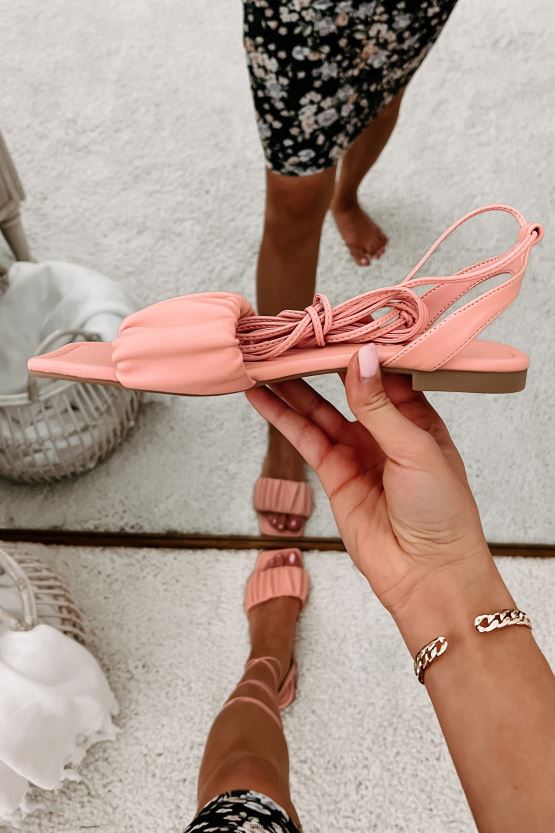 rosa NanaMacs brenda rynkete ankelsandaler 402NJ04031