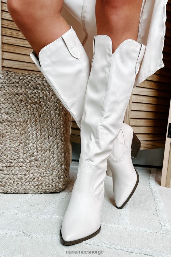 beige NanaMacs ashby knehøye westernstøvler 402NJ03870