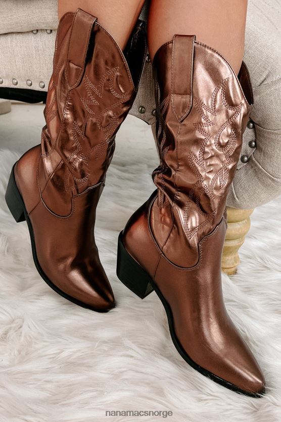 bronse NanaMacs pene metalliske cowgirl-støvler 402NJ03876