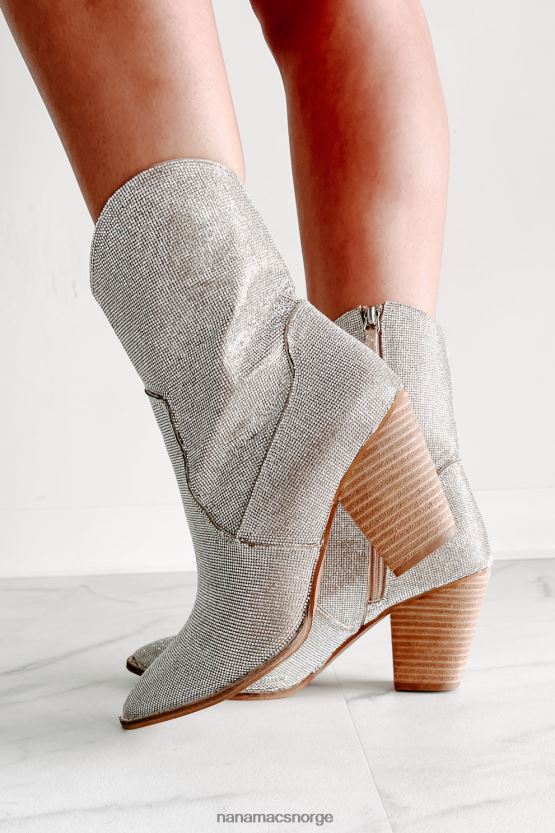 champagne NanaMacs sjalu, men rhinestone bootie 402NJ03856