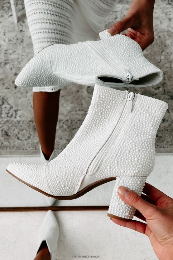 elfenbein NanaMacs være som dolly beaded glitter støvletter 402NJ03888