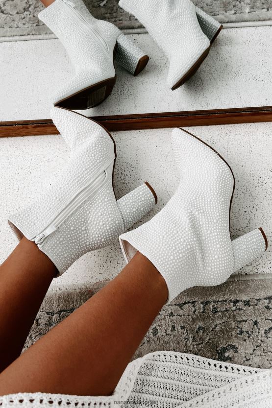 elfenbein NanaMacs være som dolly beaded glitter støvletter 402NJ03888