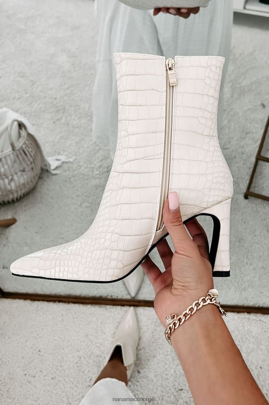 elfenben krokodil NanaMacs layori faux krok billini støvletter 402NJ03864