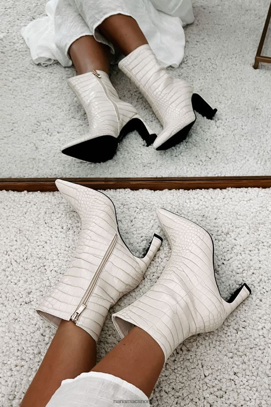 elfenben krokodil NanaMacs layori faux krok billini støvletter 402NJ03864