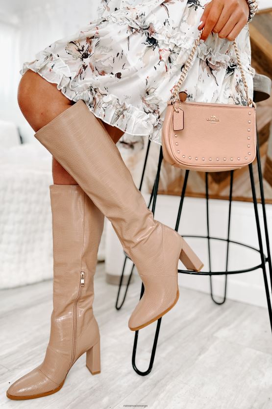 honning krokodille NanaMacs olanda imitert krok-knehøye billini-støvler 402NJ03878