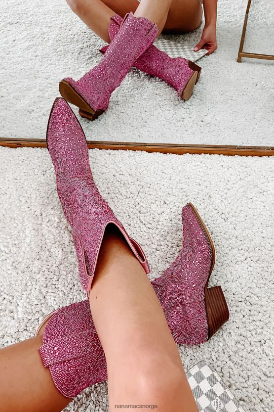 rosa rhinestone NanaMacs spurs bling rhinestone cowboystøvler 402NJ03855