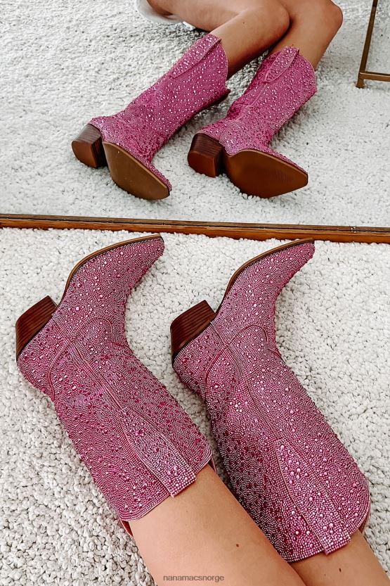 rosa rhinestone NanaMacs spurs bling rhinestone cowboystøvler 402NJ03855