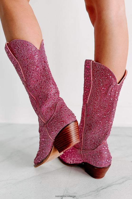 rosa rhinestone NanaMacs spurs bling rhinestone cowboystøvler 402NJ03855