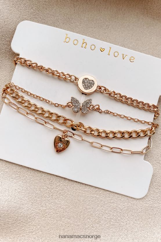 gull NanaMacs finne den magiske 4-delte kjedearmbåndspakken 402NJ04369