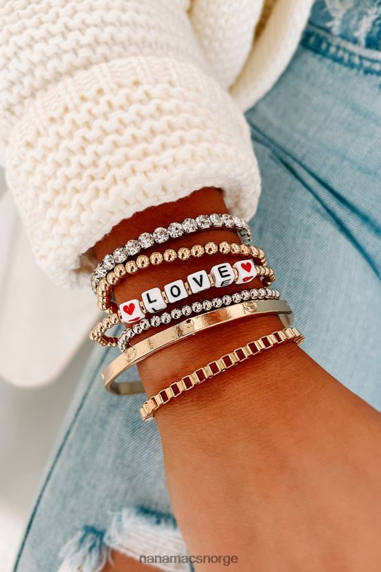 gull NanaMacs forelsket armbåndsett 402NJ04374