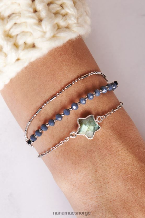 sølv NanaMacs call it quits beaded armbånd 402NJ04381