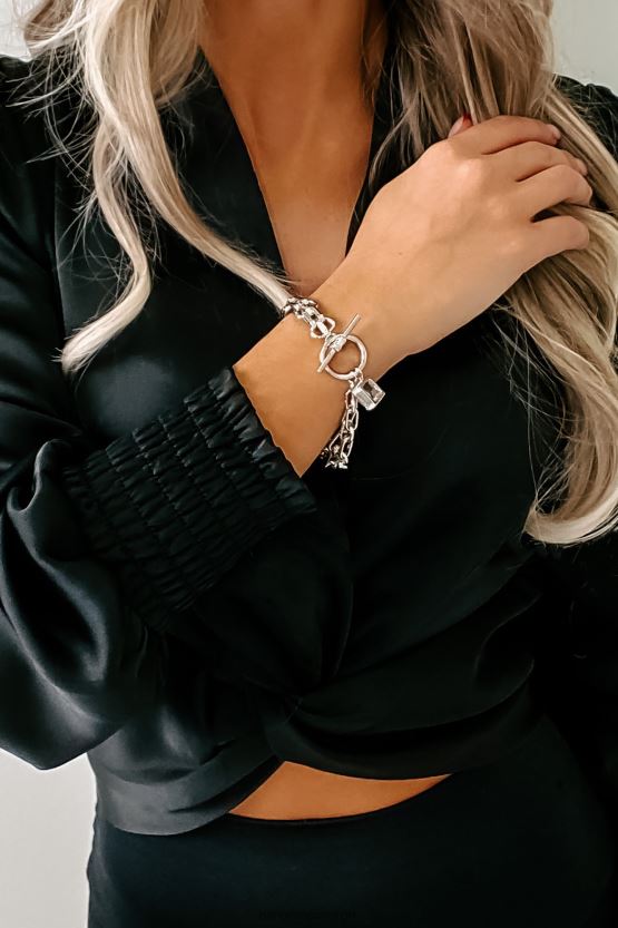 sølv NanaMacs rett og slett elegant armbånd 402NJ04393