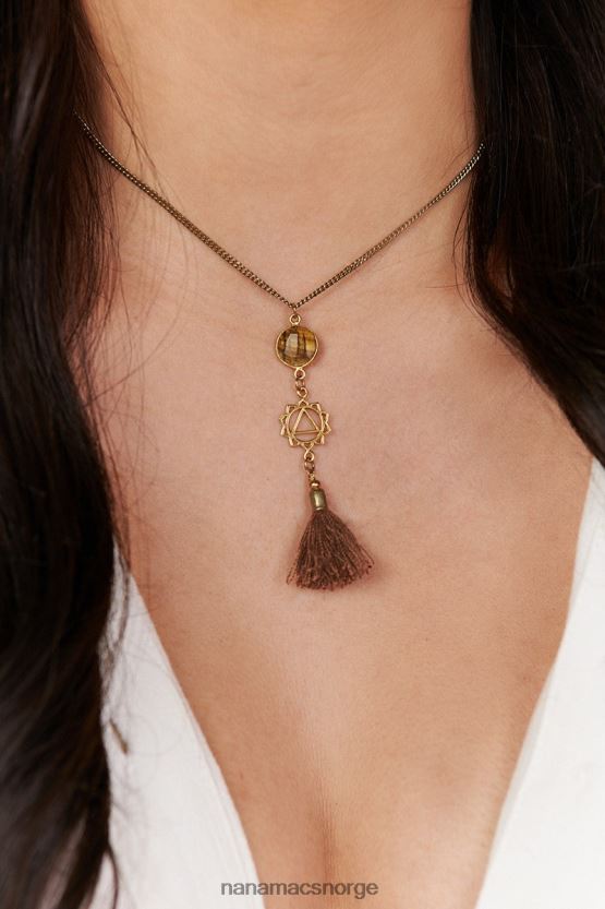 brun NanaMacs solar plexus chakra halskjede 402NJ04230