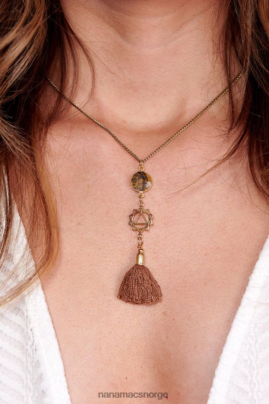 brun NanaMacs solar plexus chakra halskjede 402NJ04230