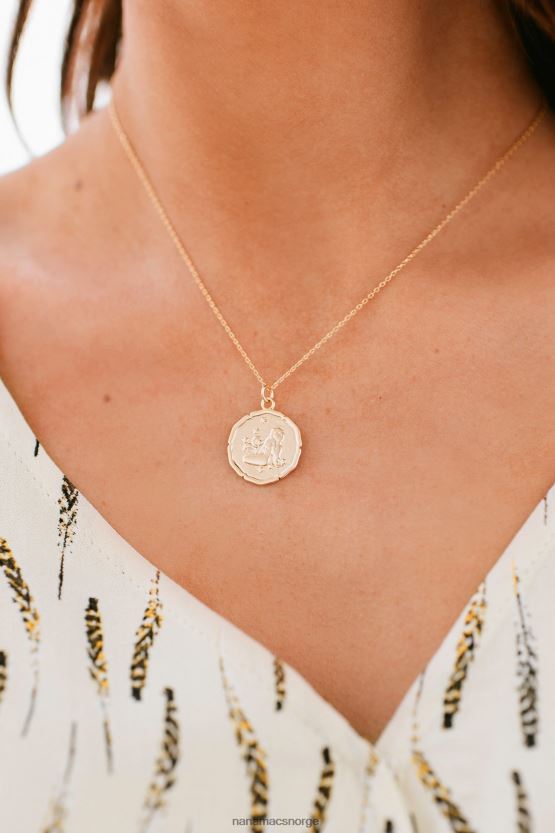 gull NanaMacs aquarius token anheng halskjede 402NJ04228