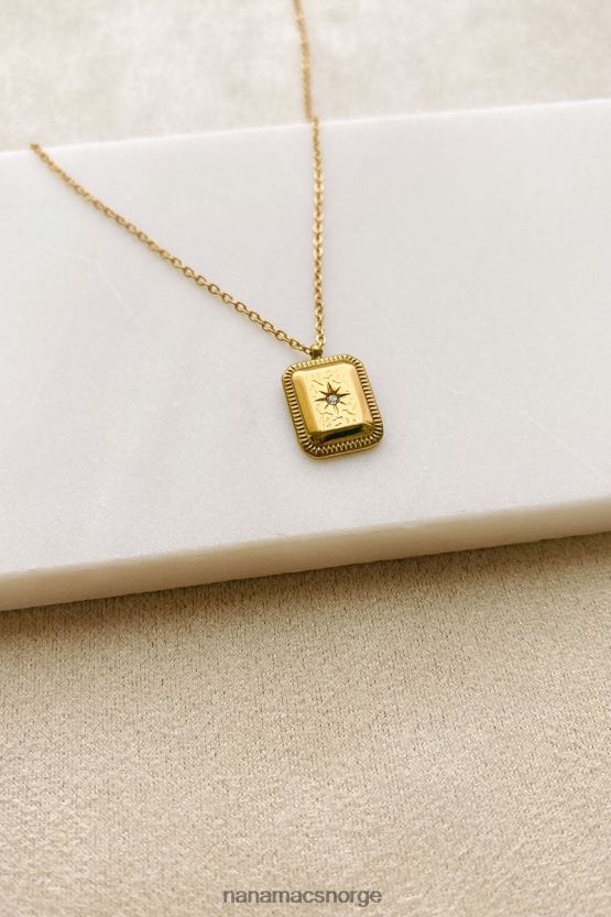 gull NanaMacs finne retning anheng halskjede 402NJ04117