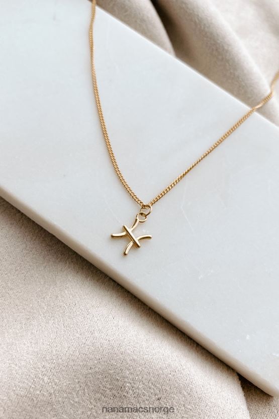 gull NanaMacs fisken sjarm halskjede 402NJ04164