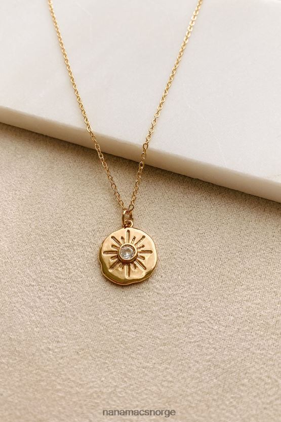 gull NanaMacs ingen nyanse gitt rhinestone sjarm halskjede 402NJ04171