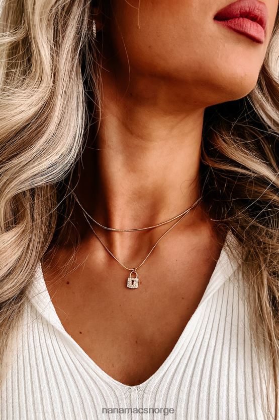 gull NanaMacs platespillere sjarm halskjede 402NJ04197