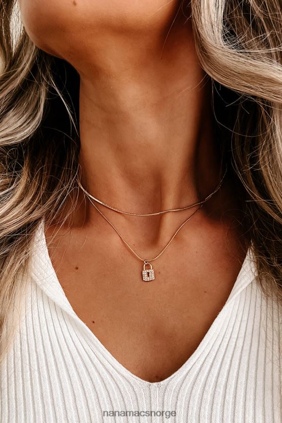 gull NanaMacs platespillere sjarm halskjede 402NJ04197