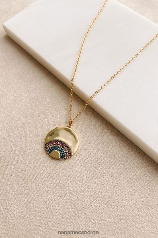 gull NanaMacs rainbow lover anheng halskjede 402NJ04094