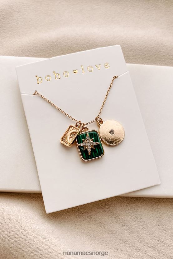 gull NanaMacs stil sekvens sjarm halskjede 402NJ04073