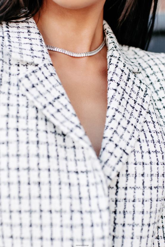 sølv NanaMacs bra choker-kjede 402NJ04147