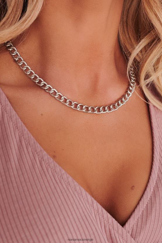 sølv NanaMacs frosty choker halskjede 402NJ04210