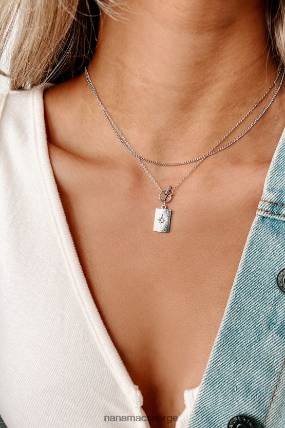 sølv NanaMacs være god lekkert lagdelt kjede 402NJ04193