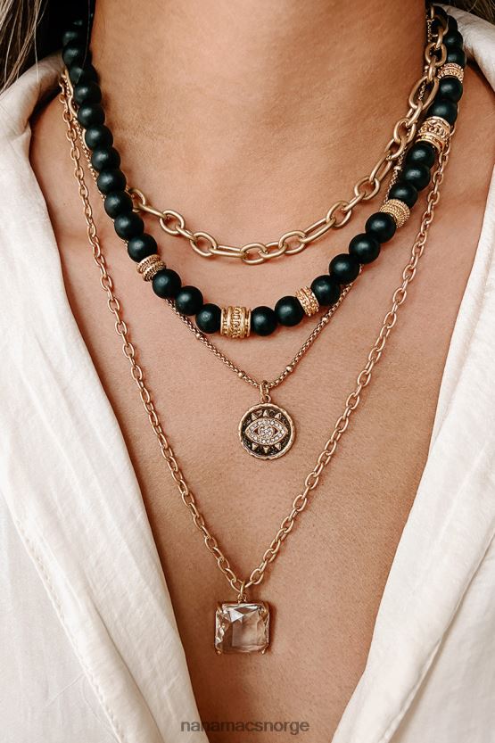 svart NanaMacs tequila tan lagdelt kjede 402NJ04184