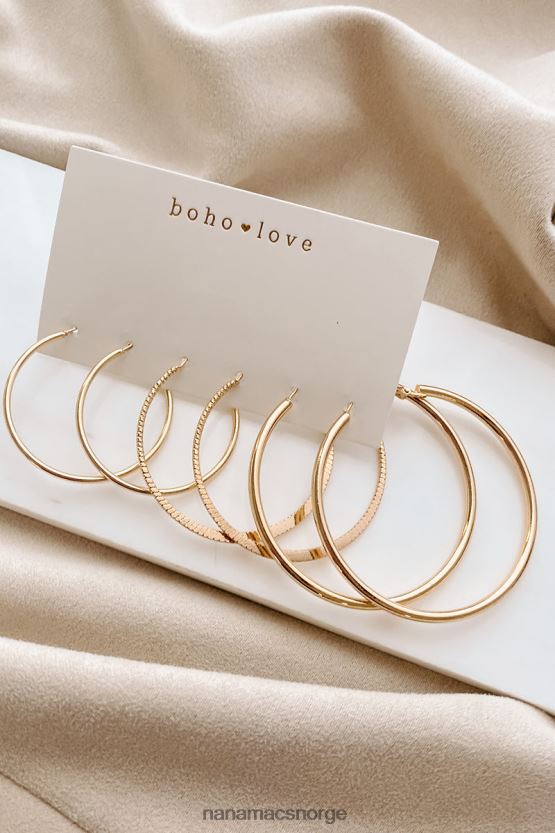 gull NanaMacs hoopful looks ring øreringsett 402NJ04271