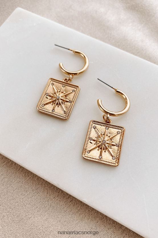 gull NanaMacs midnatt sjanser star dangle øredobber 402NJ04294