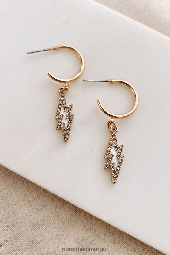 gull NanaMacs truffet lynet huggie hoop lynet sjarmøredobber 402NJ04289