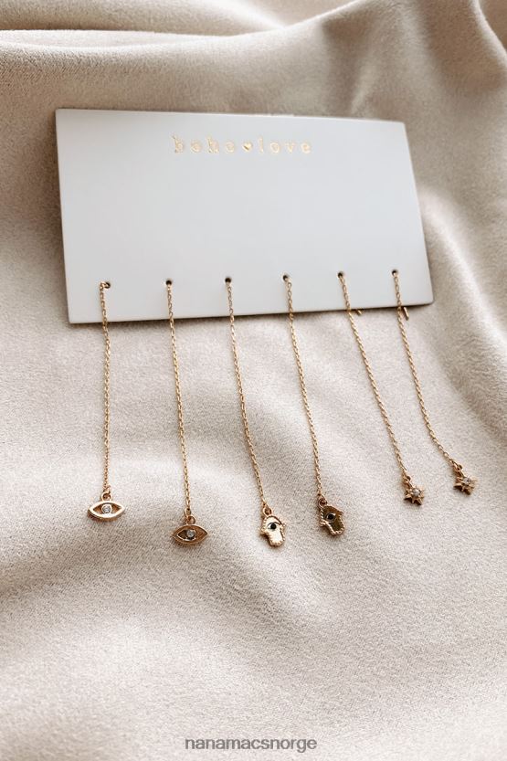 gull NanaMacs whimsy wishing threading kjede øredobber pack 402NJ04323