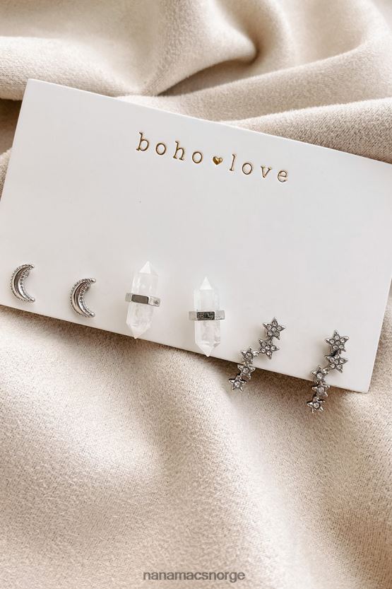 sølv NanaMacs hellige steiner ørepyntpakke 402NJ04324