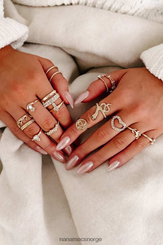 gull NanaMacs hender av gull 16-delers ringsett 402NJ04435