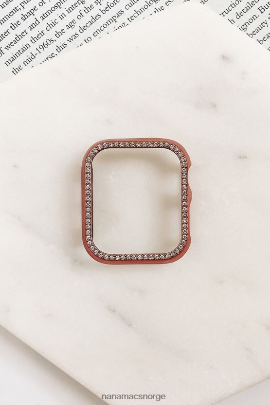 Rose gull NanaMacs bringe bling rhinestone apple watch saken 402NJ04573