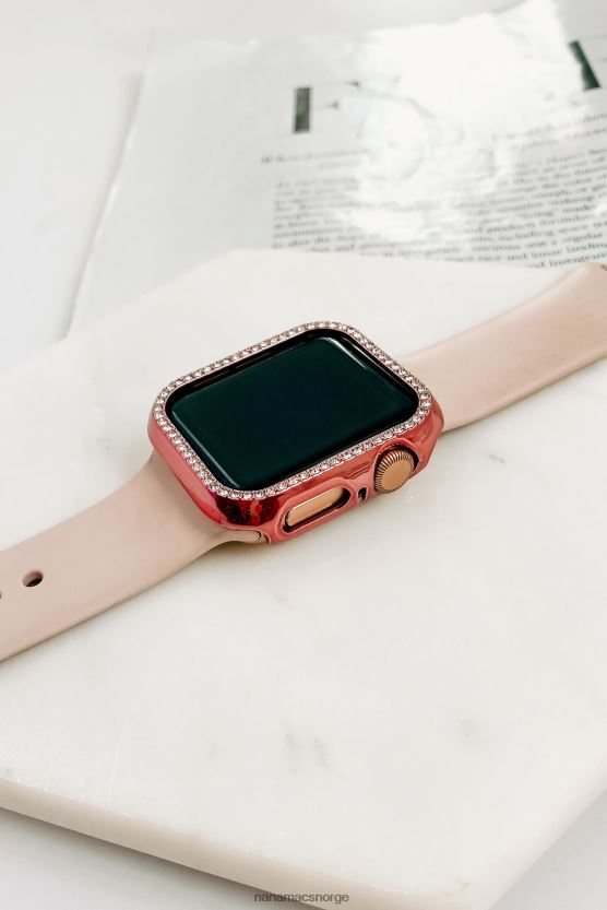 Rose gull NanaMacs bringe bling rhinestone apple watch saken 402NJ04573