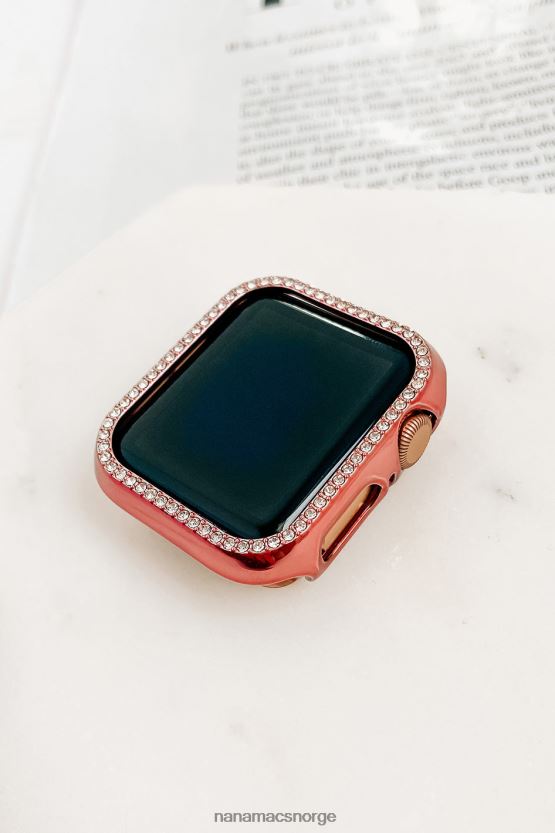 Rose gull NanaMacs bringe bling rhinestone apple watch saken 402NJ04573