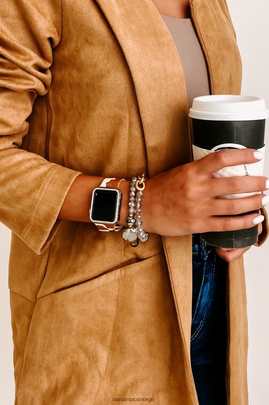 sølv NanaMacs bringe bling rhinestone apple watch saken 402NJ04572